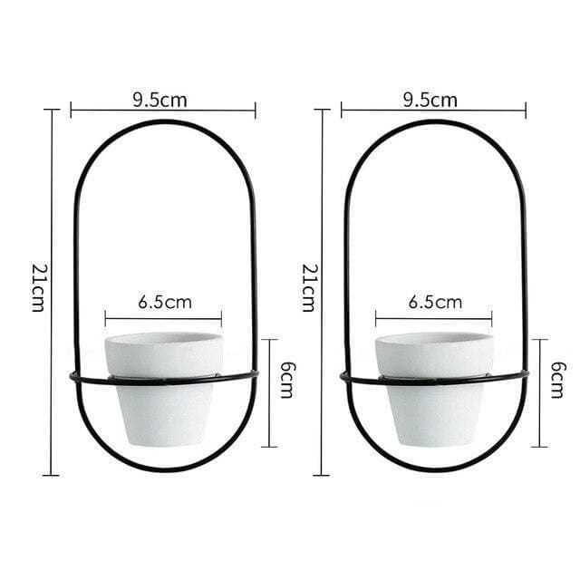 Skandinavisk Design Veggblomsterpotte (X2)