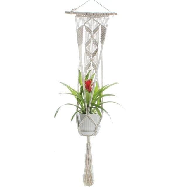 Hengende Blomsterpotte Makrame Hanger Premium Kvalitet