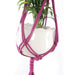 Hengende Blomsterpotte Makrame Hanger Rosa