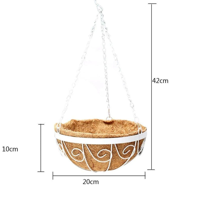 Hengende Blomsterpotte Kokosfiberkurv