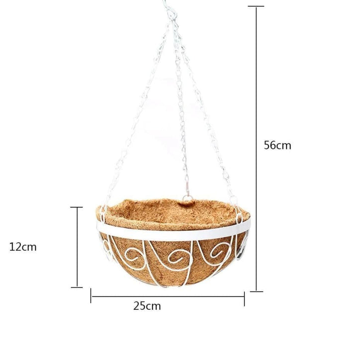 Hengende Blomsterpotte Kokosfiberkurv