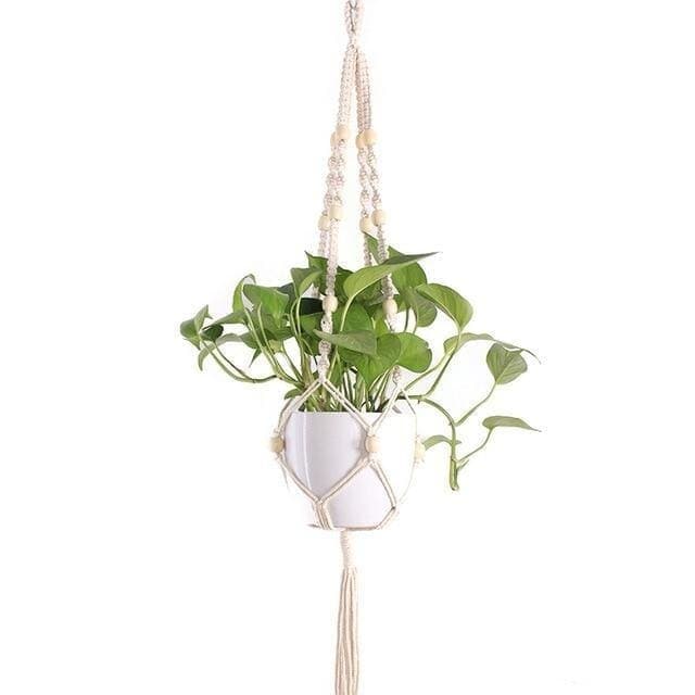 Hengende Blomsterpotte Vintage Macramé Suspension