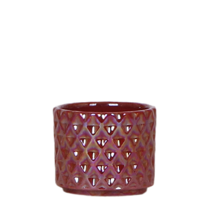 Pot Diamond Pearl Red