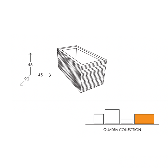 Quadra Cubic Utendørs Gryte