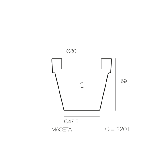 Pot Maceta Led