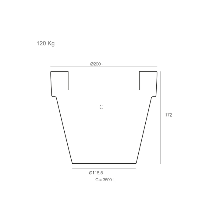 Pot Maceta Led