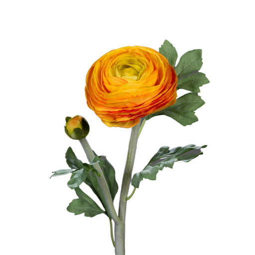 Kunstig Ranunculus Oransje Stilk 57 Cm Bukett