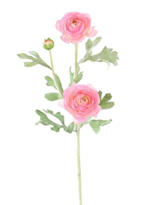 Kunstig Ranunculus Rosa 53Cm Til Dekorasjon