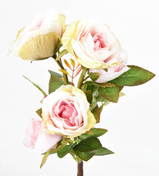 Kunstig Rose Multi Spray 5 Blomster 45Cm Lys Rosa