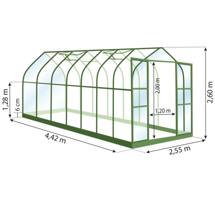 Aloe Drivhus 11,3M²