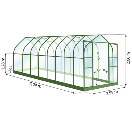 Aloe Drivhus 12,9 M²