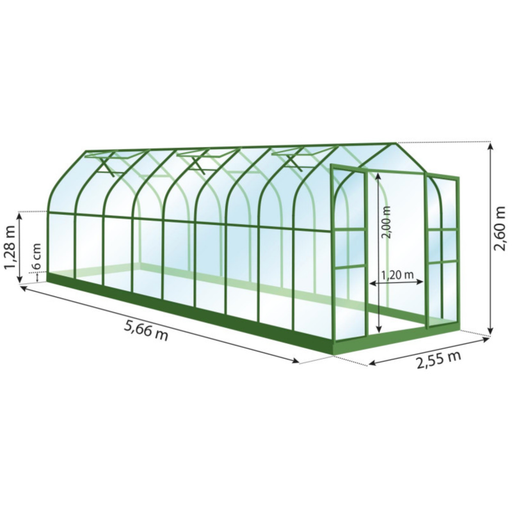 Aloe Drivhus 14,4M²