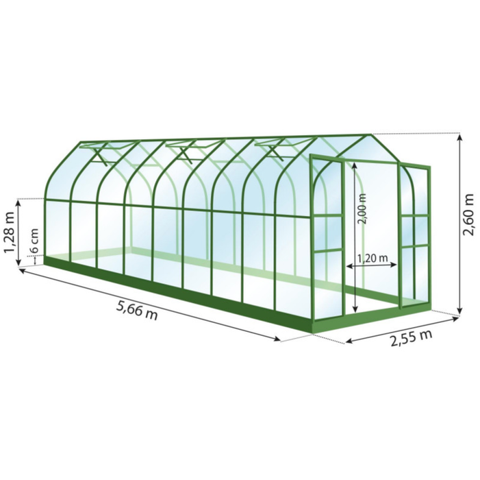 Aloe Drivhus 14,4M²