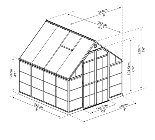 Balanse Drivhus 6 M²