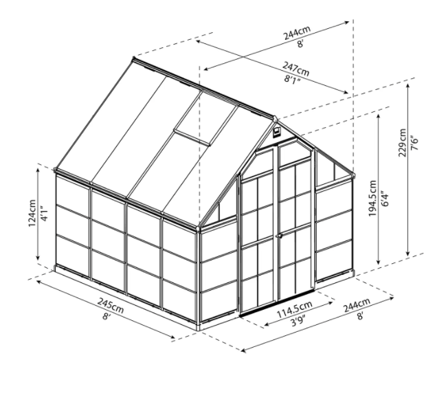 Balanse Drivhus 6 M²