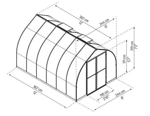 Bella Drivhus 8,9 M²