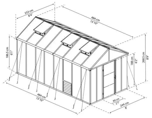 Glory Drivhus 12,2 M²