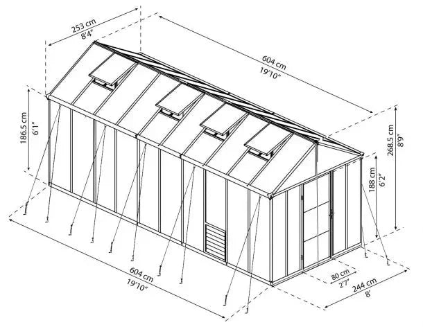 Glory Drivhus 15,3 M²