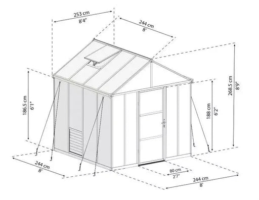 Glory Drivhus 6,2 M²