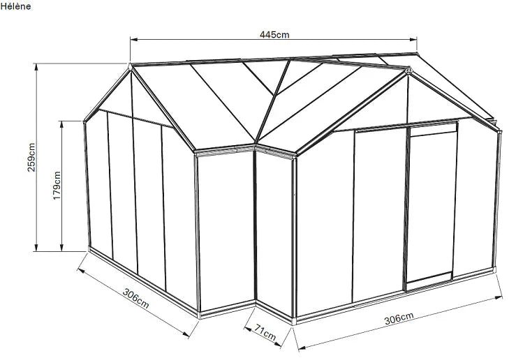 Hélène Drivhus 15,79 M²