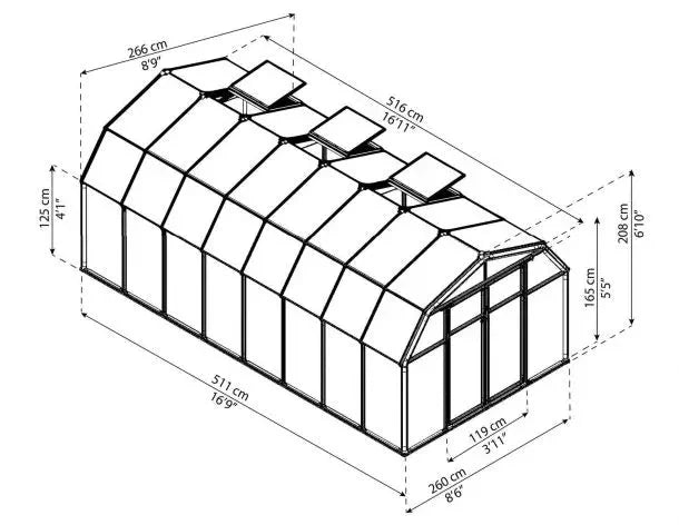 Hobby Gardener Drivhus 13,7 M²