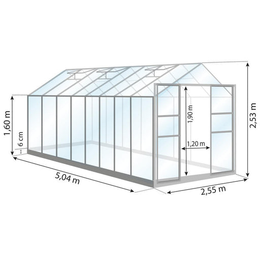 Laurus Drivhus 12,9 M²