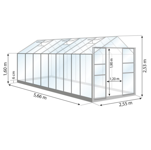 Laurus Drivhus 14,4M²