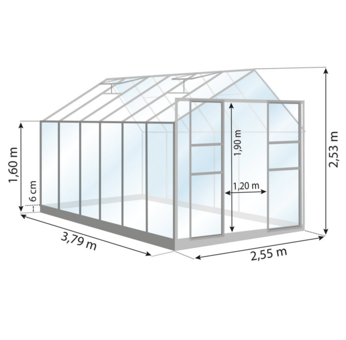 Laurus Drivhus 9,7M²