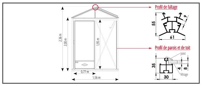 Luxia Drivhus 3,80 M²