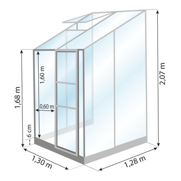 Drivhus - Mélissa 1,7M²