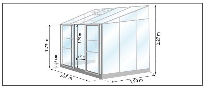 Drivhus - Mélissa 4,9 M²