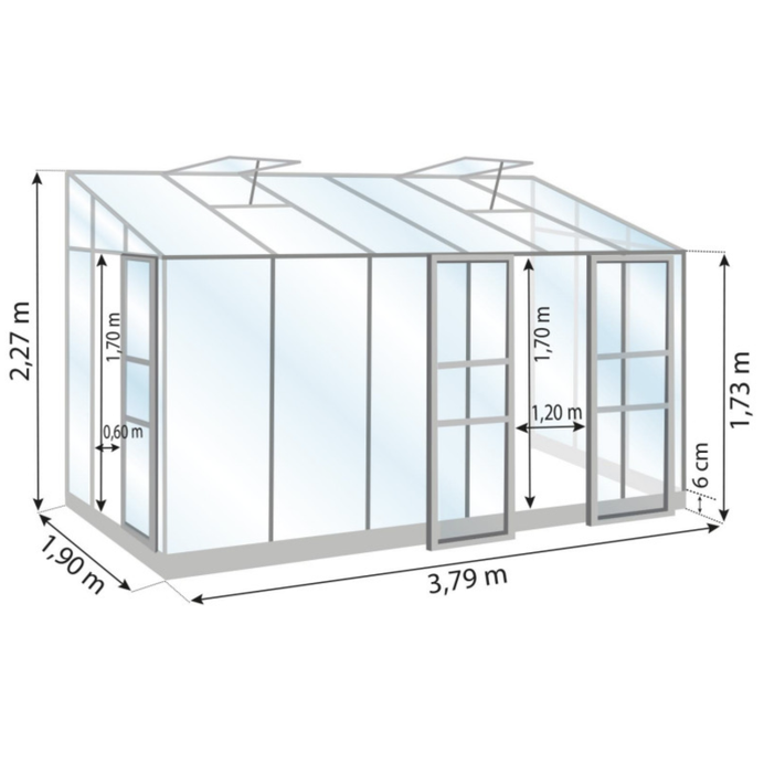 Drivhus - Mélissa 7,2M²