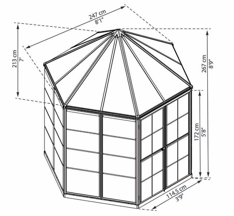 Oasis Drivhus 5,3 M²