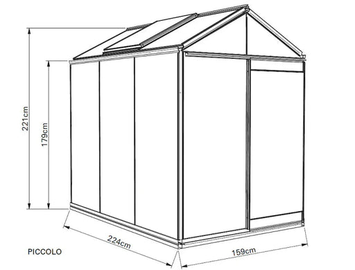 Piccolo Drivhus 3,5 M²