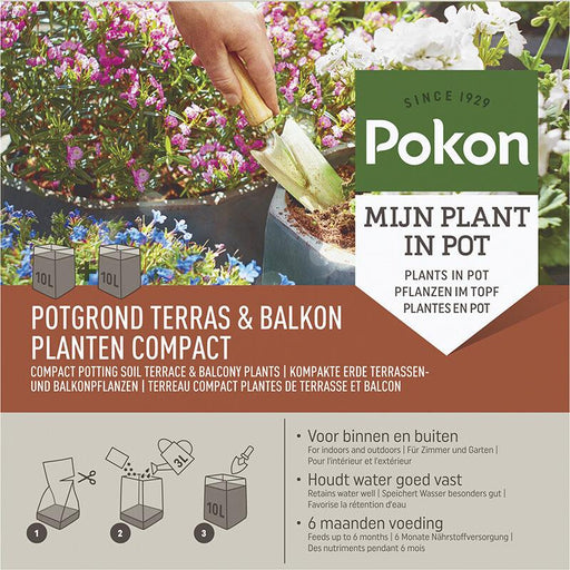 Kompakt Jord For Balkong- Og Terrasseplanter - 20L